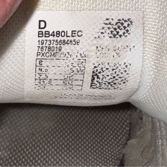 New Balance 480 Court Grey BB480LEC Men’s Size 8 D (Women’s 9.5) – Lightly Used - Picture 10 of 10